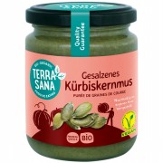 Bio Kürbiskernmus mit Steinsalz, 250g Schraubglas Brotaufstrich Nuss/Schoko TerraSana